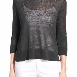 TAUPE Eileen Fisher Linen Sweater